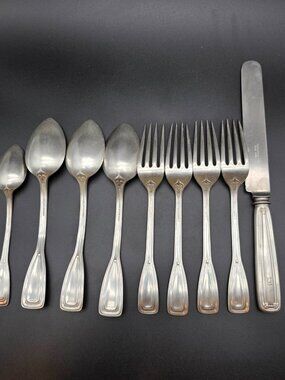Saint Dunstan by Tiffany & Co Sterling Silver Set Forks Spoons Knife Mono "Y"